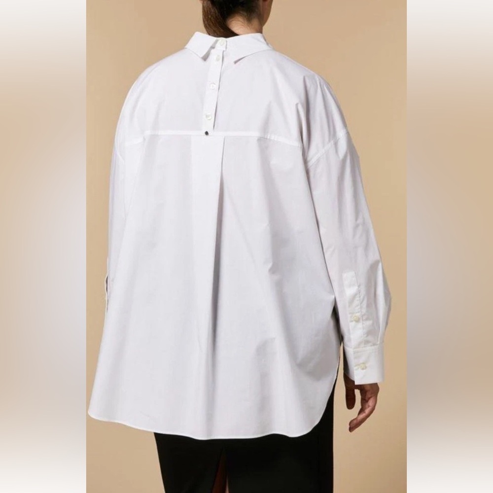 Marina Rinaldi Sport White Cotton Casacca (Tunic) US Size 20 New
